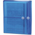 Smead 89522 blue poly envelope with side loading design and string tie closure, expanding letter size document envelope