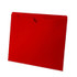 Red file jacket letter size reinforced top tab closed sides 11pt stock