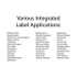 Common applications for integrated label forms such as item 59811-PK including shipping, invoicing, and order fulfillment