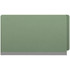 Green end tab pressboard fastener folder closed front view legal size heavy duty file folder