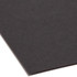 Close-up of lower corner of black legal-size Smead file folder