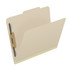 Close-up of manila top tab classification folder showing 2 inch expansion and bonded fastener