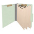 Peridot Letter Size Pressboard Top Tab Classification Folder, 3 Dividers, 3" Expansion, 10/Box