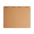 Open Smead legal size kraft fastener folder showing two 2-inch prong fasteners in positions 1 and 3.
