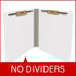 End Tab Econo Pressboard Folders with Fasteners, Letter Size, White, 18pt Stock, 2" Expansion (25/Box), No Divider