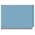 End Tab Classification Folders with 2 Dividers, Letter Size, Blue, 18pt. Stock, 2" Expansion, 10/Box, End Tab
