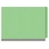 End Tab Classification Folders with 2 Dividers, Letter Size, Green, 18pt. Stock, 2" Expansion, 10/Box, Shelf Folder