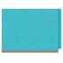 Closed light blue end tab classification folder with gray reinforced expansion