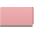 Closed pink legal-size end tab pressboard fastener folder with straight-cut end tab