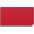 Closed red legal-size end tab pressboard fastener folder with straight-cut end tab