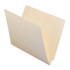 Smead End Tab File Folders, Letter Size, 11pt, 2-Ply, No Fastener, Manila, 100/Box