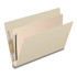 DV-S52-14-M manila classification folder angled open to show divider, fasteners, and expansion.