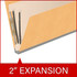Goldenrod Legal-Size End Tab Classification Folders, 18-Point, 2 Dividers, 10/Box