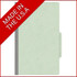 Closed pale green legal-size top tab classification folder made in the USA