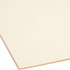 Close-up of sturdy 11-point manila file folder stock and folded edge