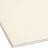 Legal-size manila fastener folder expanded to hold a thick stack of documents