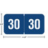 Smead Year Labels - ETYJ Series, 2030, Dark Blue, 3/4" x 1-1/2", 500/Roll