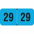 2029 Fluorescent Blue Year Labels, 3/4" x 1-1/2", 500/Roll