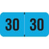2030 Fluorescent Blue Year Labels, 3/4" x 1-1/2", 500/Roll