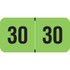 2030 Fluorescent Green Year Labels, 3/4" x 1-1/2", 500/Roll