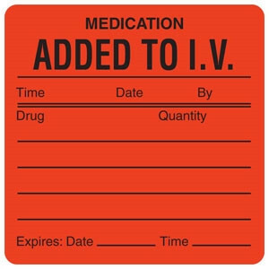 IV Medication Labels