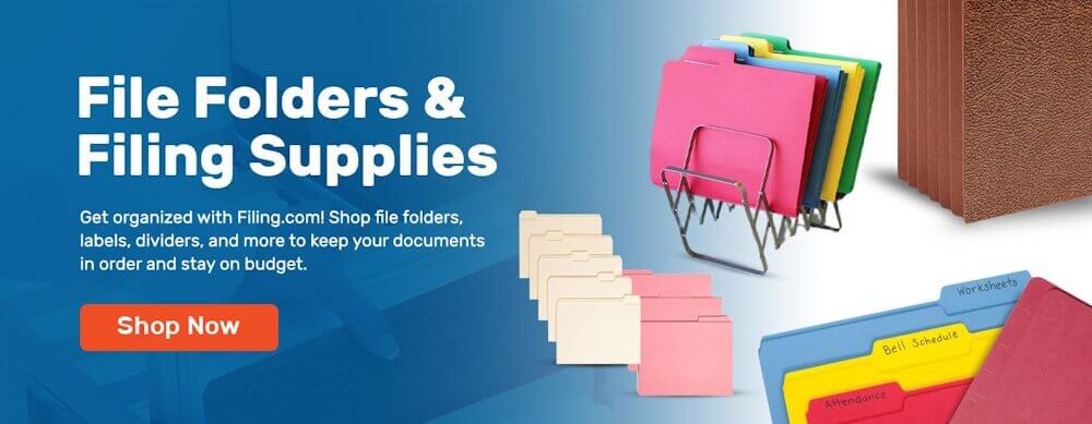 File Folders and Filing Supplies - Organize Documents Efficiently
