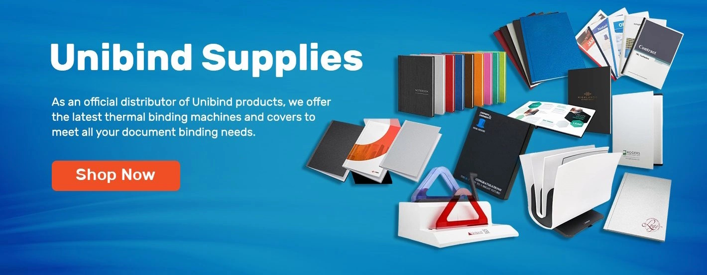 Shop Unibind/Peleman Thermal Binding Covers &amp; Machines