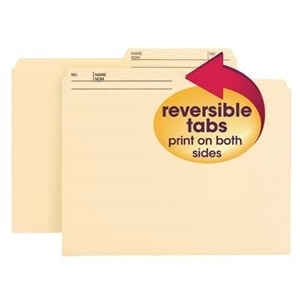 Reversible Tab Folders