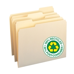 Recycled Manila File Folders