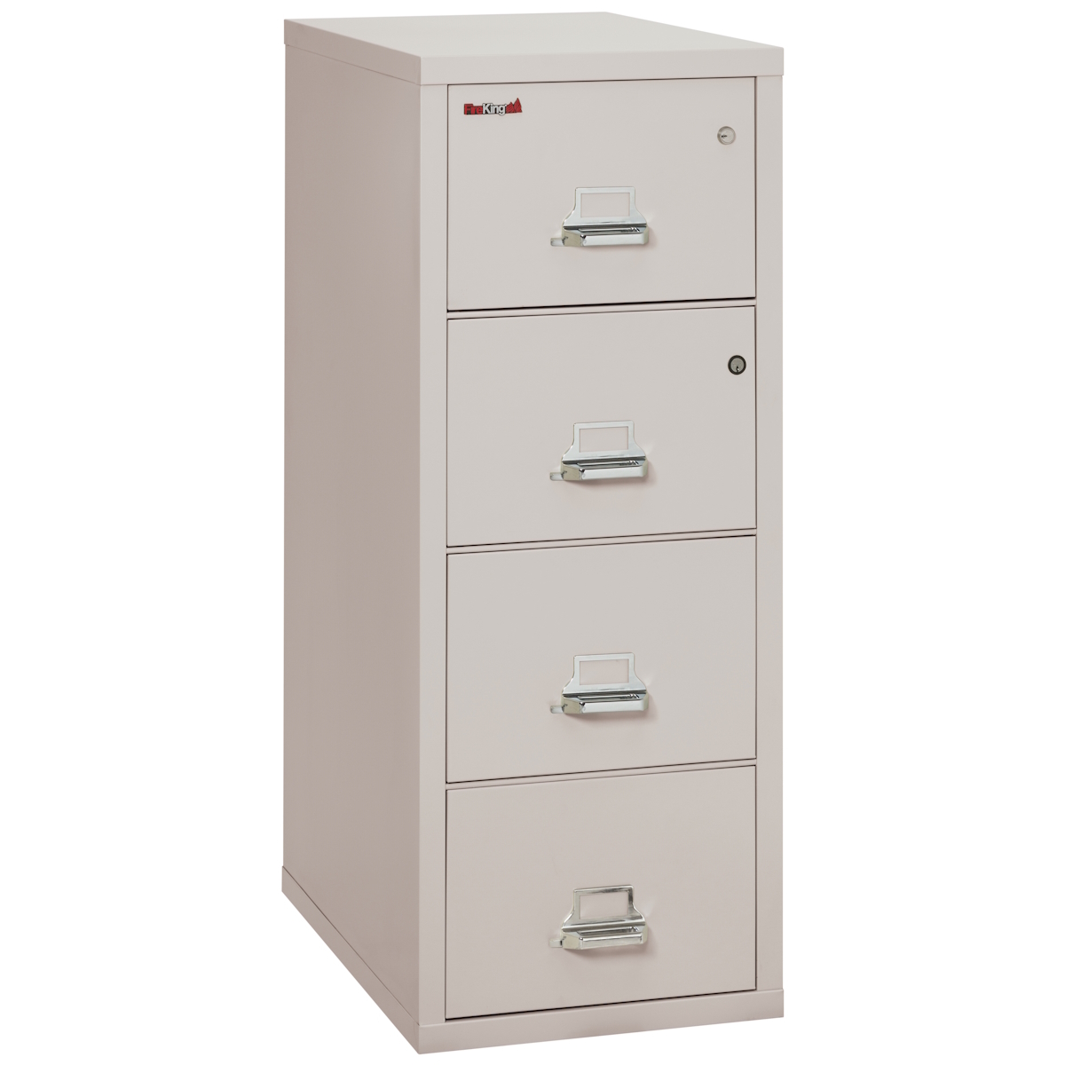 Vertical fireproof file cabinets for letter and legal records