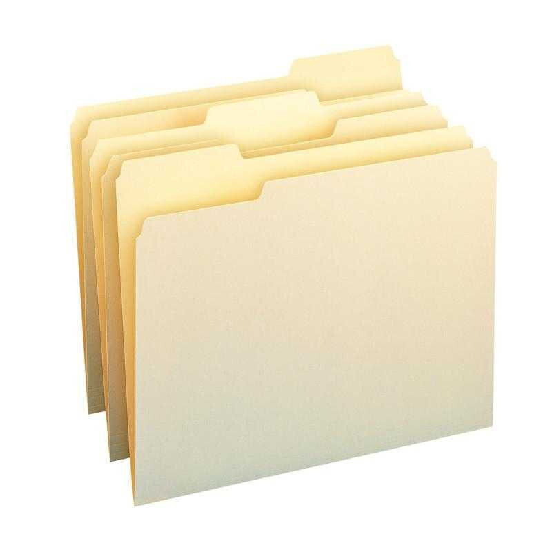 Top Tab File Folders for Drawer Filing