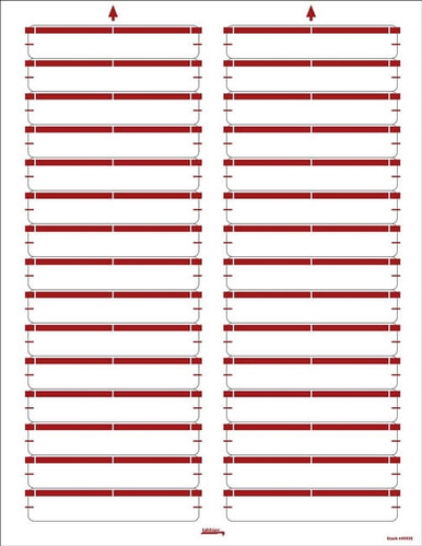 Printable File Folder Labels, Red, 1/3-Cut Tab, 750/Pack | Filing.com