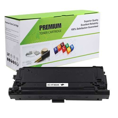 HP 508A (CF360A) Compatible Toner Cartridge - Black, 6.3K Yield