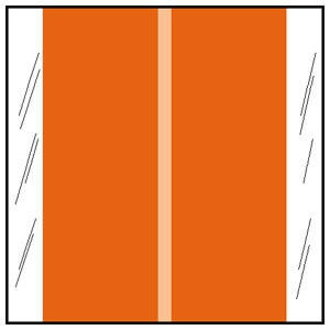 Col'R'Tab Designator Labels, 11600-Series, 1-1/2 H x 1-1/2 W, Orange ...