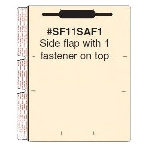 Self-Adhesive File Folder Dividers, 1 Fastener Front