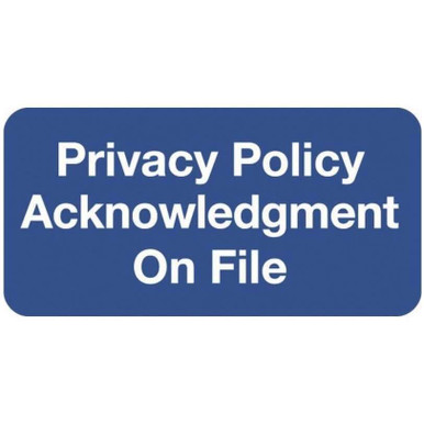 Privacy Policy Labels | Blue/White 1
