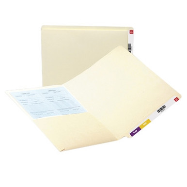Half File Folder Smead 11pt 2 Ply End Tab Folders, Manila, Half-Pocket, Letter Size, No ...