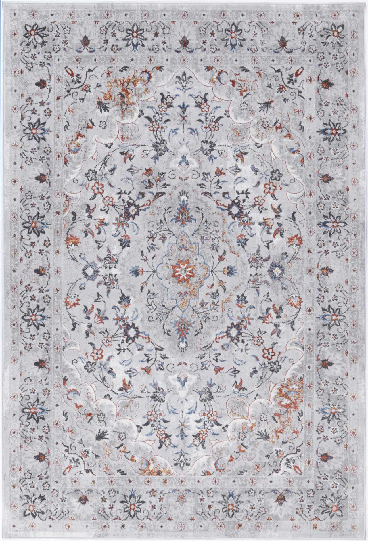 Arya 6890 Dark Grey Traditional Rug - Rugs Express