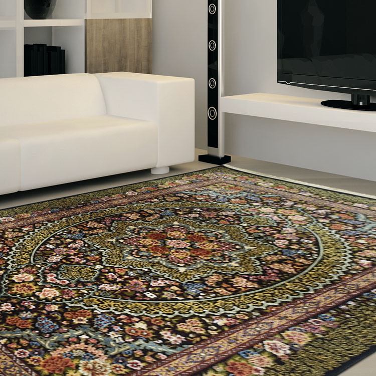 Bentley Traditional Black Rug - Rugs Express