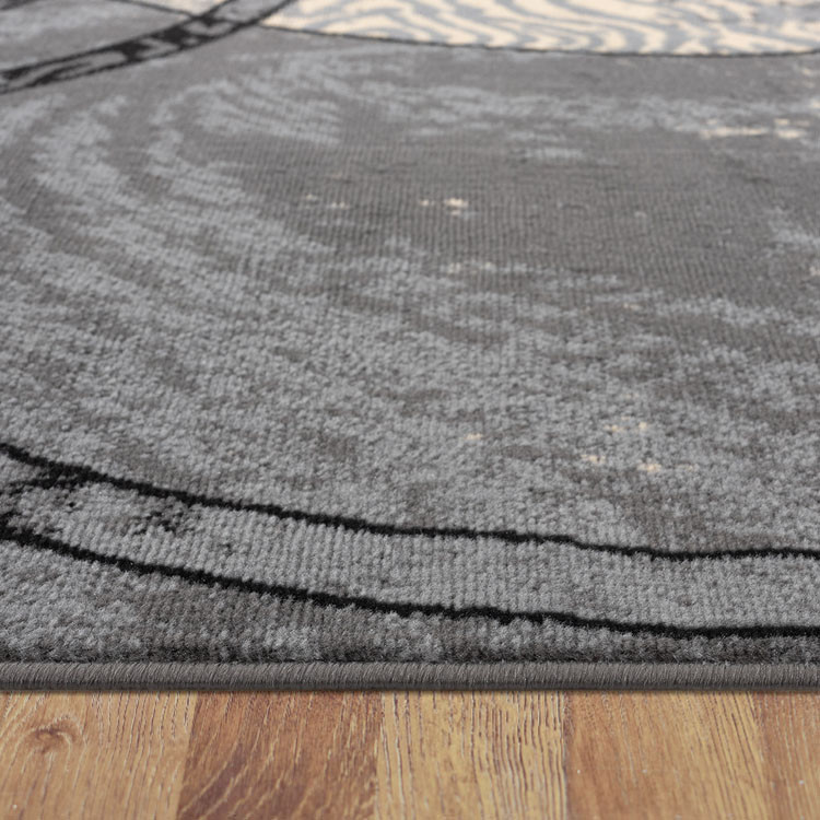 Abi Dark Grey Floor Rug Rugs Express