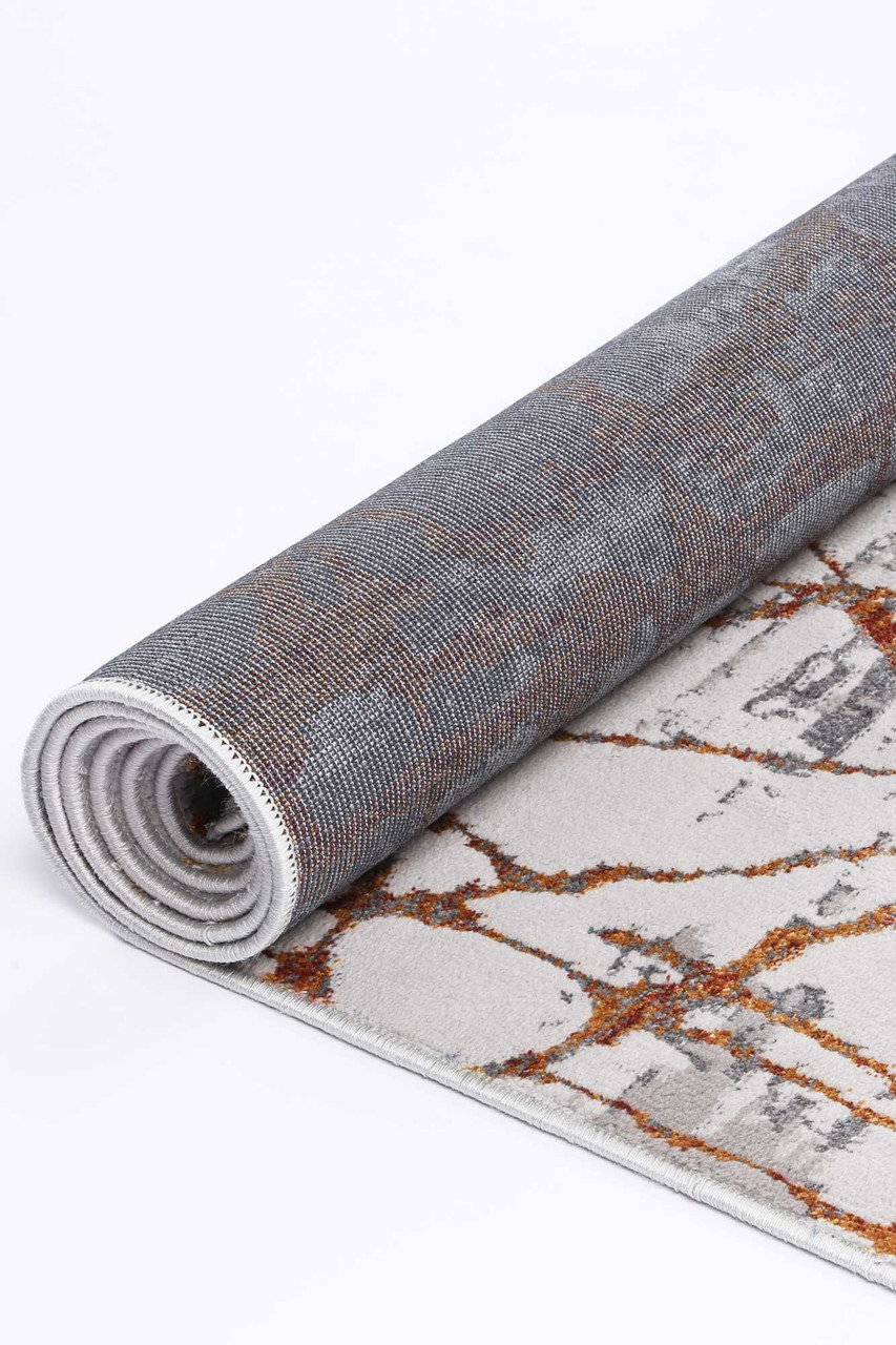 Carlos Web Rust Rug - Rugs Express