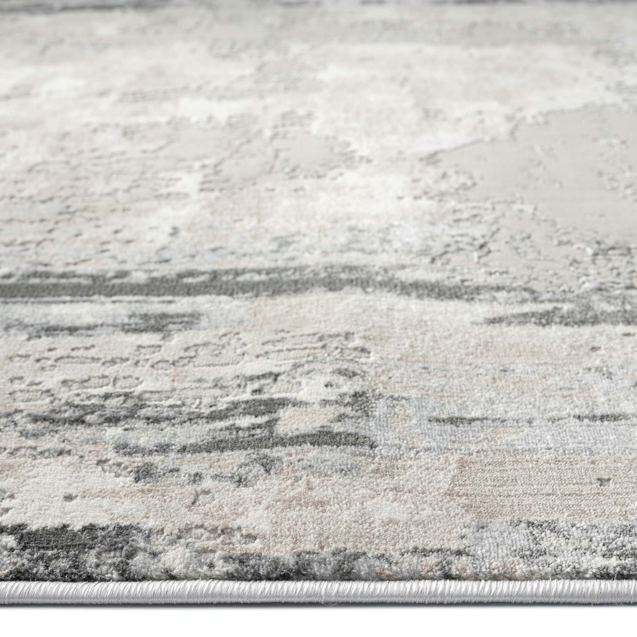 Bronx Grey Border Rug - Rugs Express