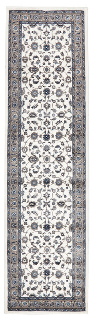 Noble White Beige Traditional Runner