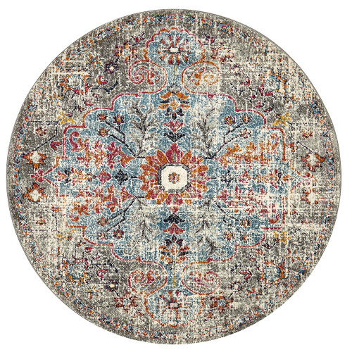 Brixton 863 Multi Round Rug