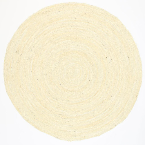 Organic Bleached Jute Round Rug