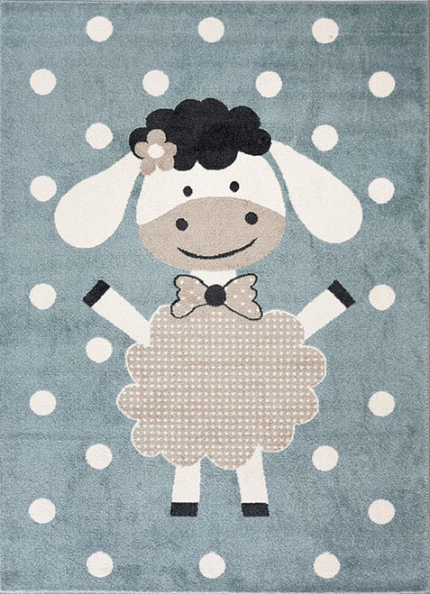 Abode Kids Blue Sheep Rug