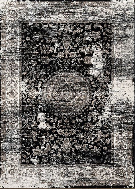 Dynasty Medal Black Rug