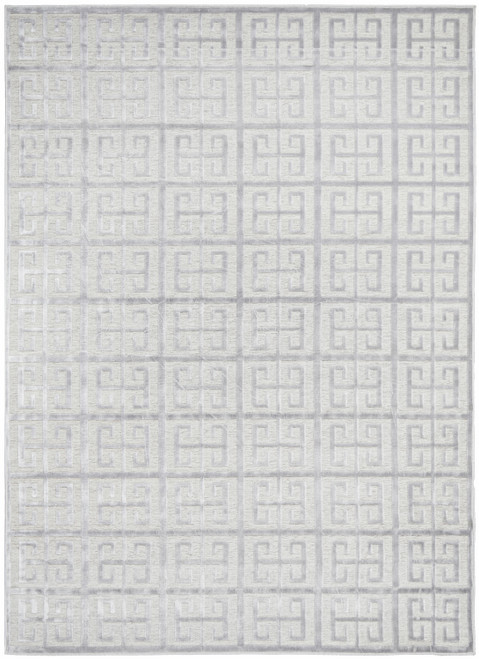 Flo Branco Silver Rug