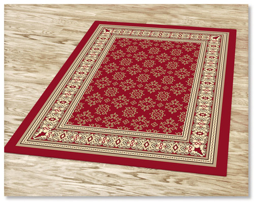 Ruby 6334 Red Rug