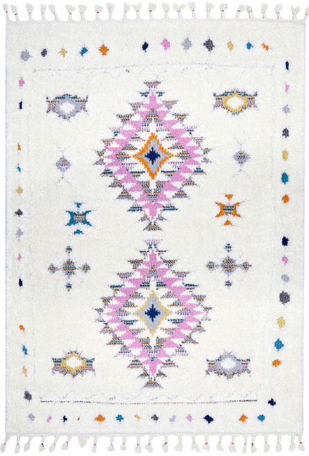 aztec shaggy rug